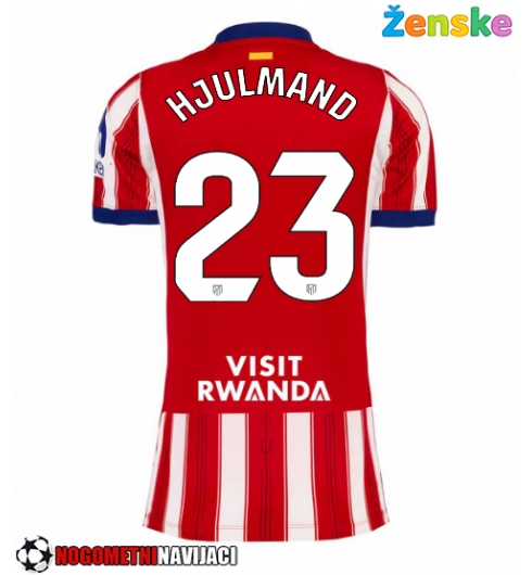 Ženske Nogometnih dresov Atletico Madrid Morten Hjulmand #23 Domači 2026-27 Kratki rokavi Ženske Nogometnih dresov Atletico Madrid Morten Hjulmand #23 Domači 2026-27 Kratki rokavi